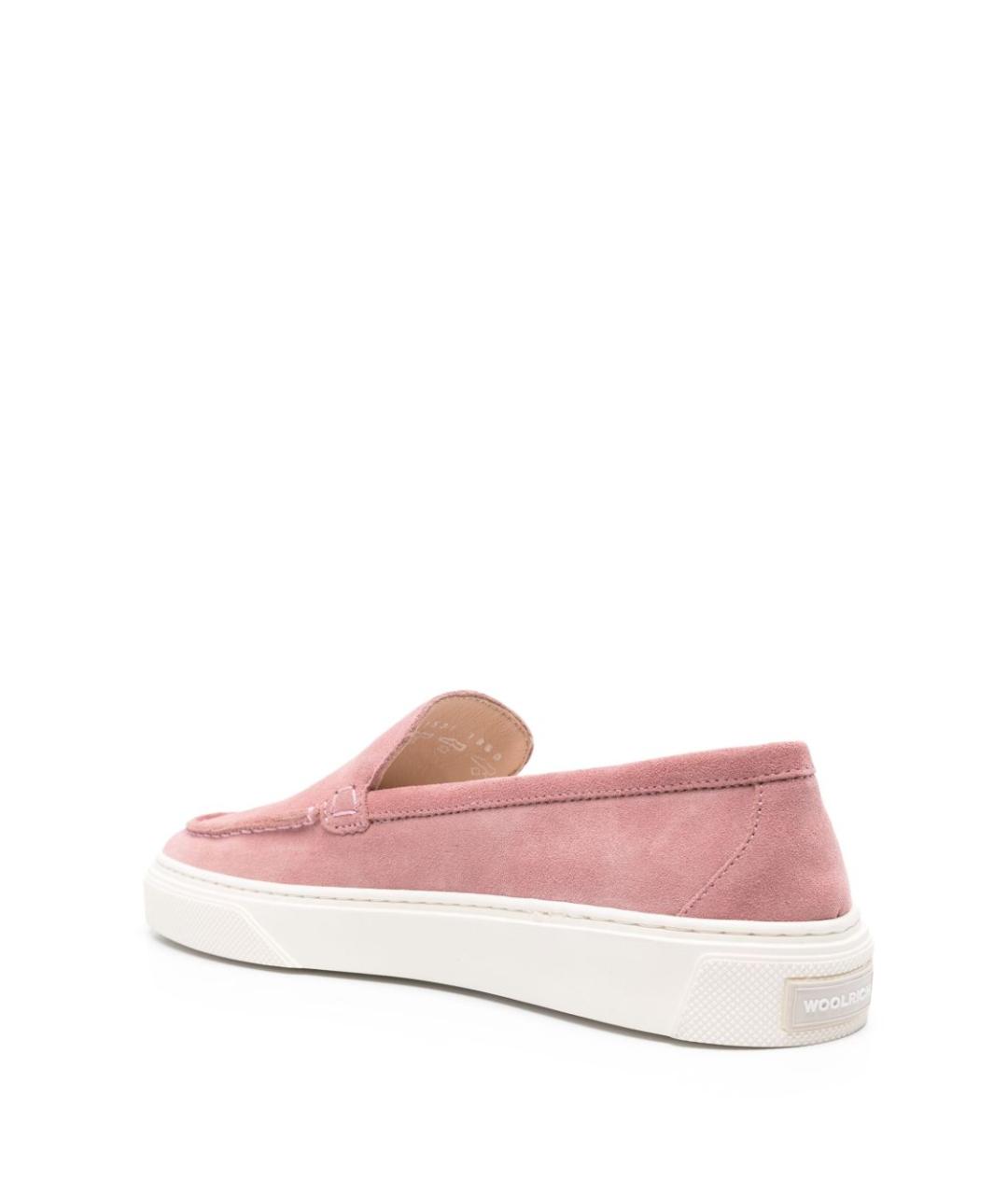 WOOLRICH Розовые кожаные слипоны, фото 2