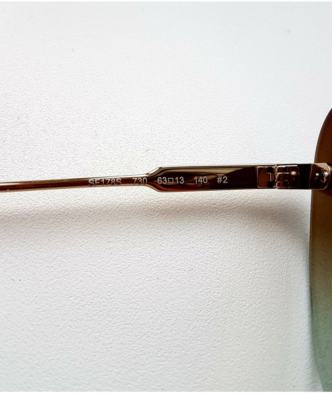 FERRAGAMO Золотые металлические солнцезащитные очки, фото 8