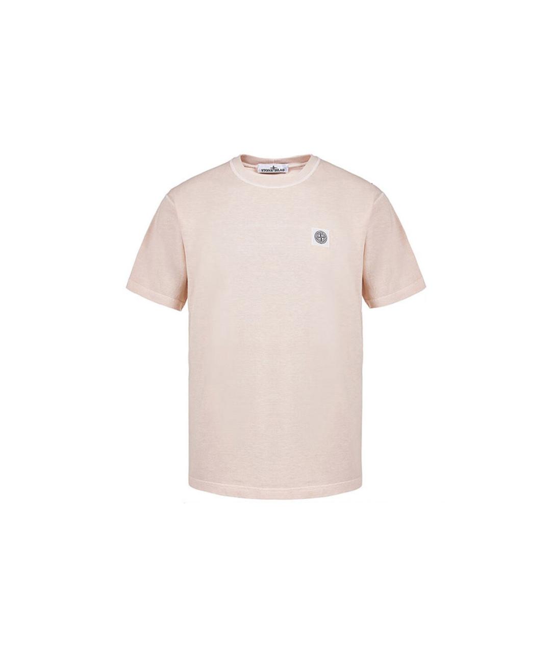 STONE ISLAND Розовая футболка, фото 1