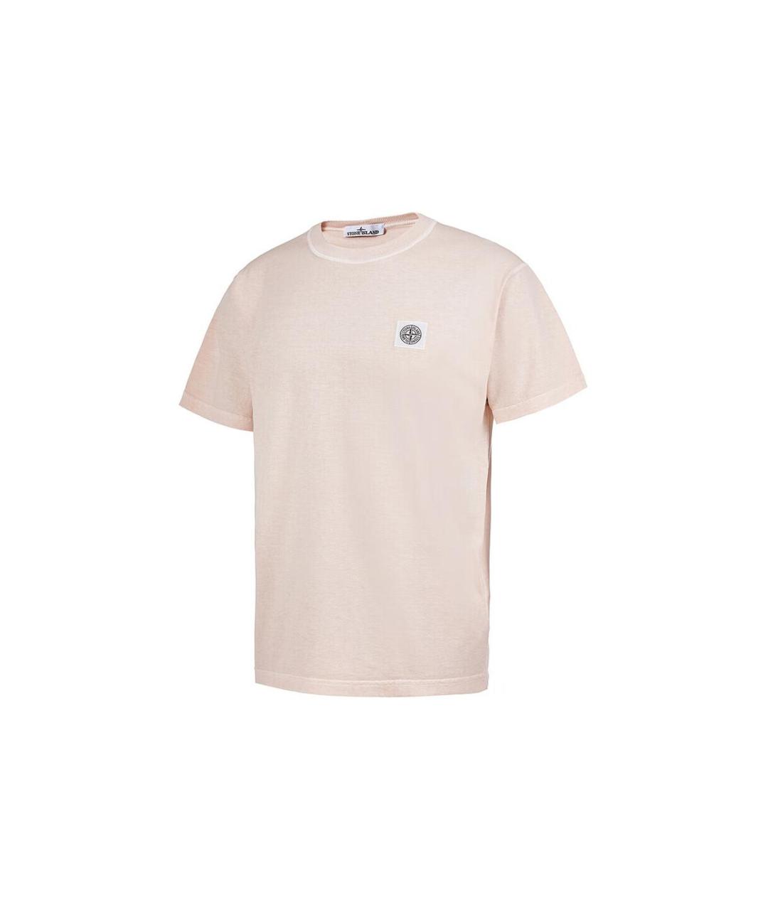 STONE ISLAND Розовая футболка, фото 3