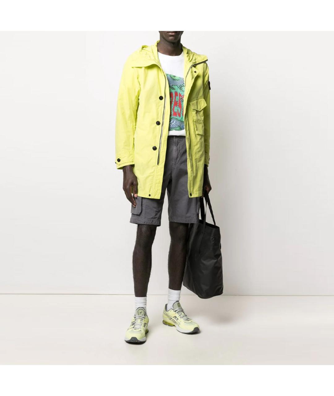 STONE ISLAND Желтое пальто, фото 2