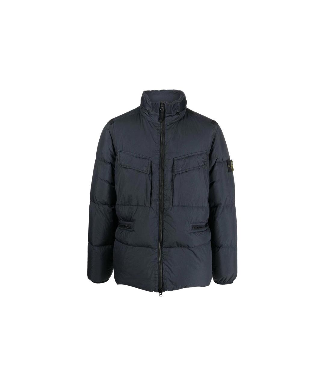 STONE ISLAND Синий пуховик, фото 1