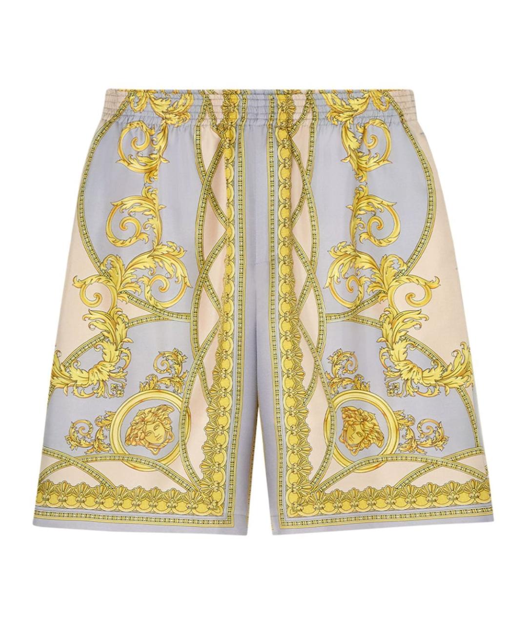 VERSACE Мульти шелковые шорты, фото 1