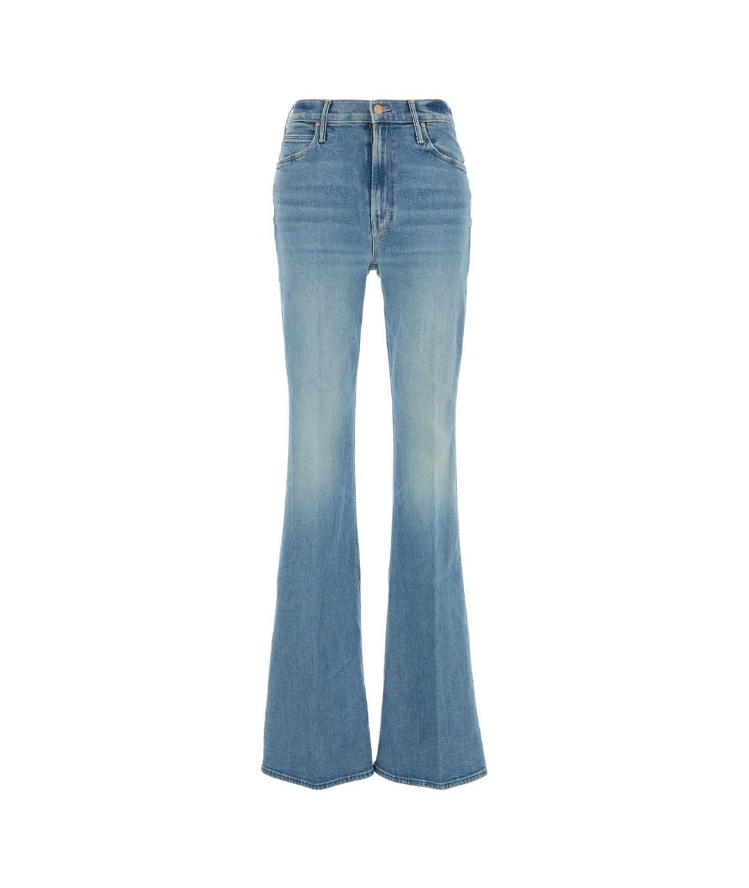 MOTHER Голубые хлопковые прямые джинсы, фото 1