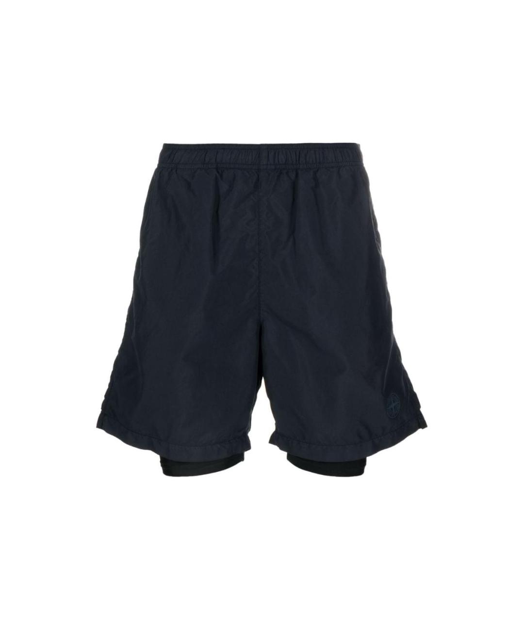 STONE ISLAND Черные шорты, фото 1