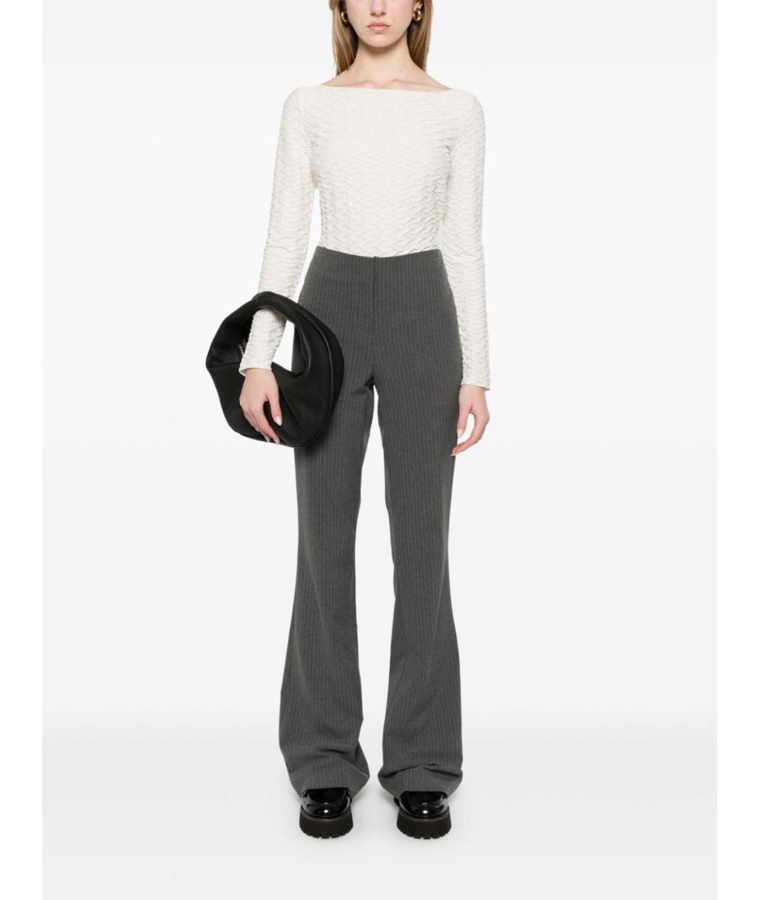 EMPORIO ARMANI Белый полиэстеровый джемпер / свитер, фото 4