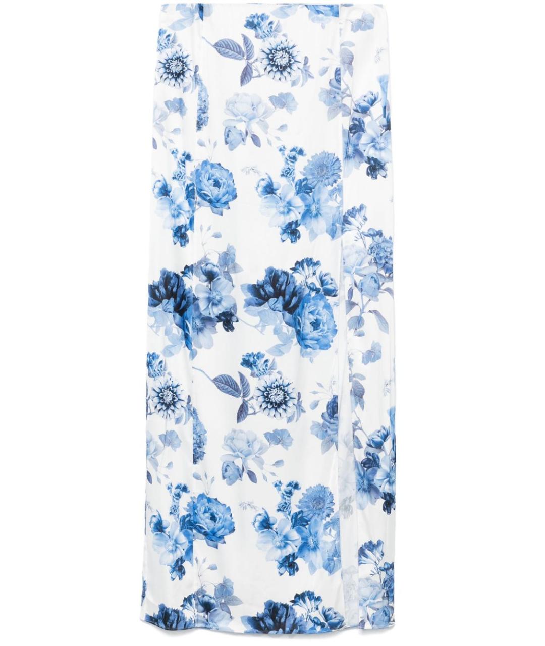 ALICE+OLIVIA Голубая юбка миди, фото 1