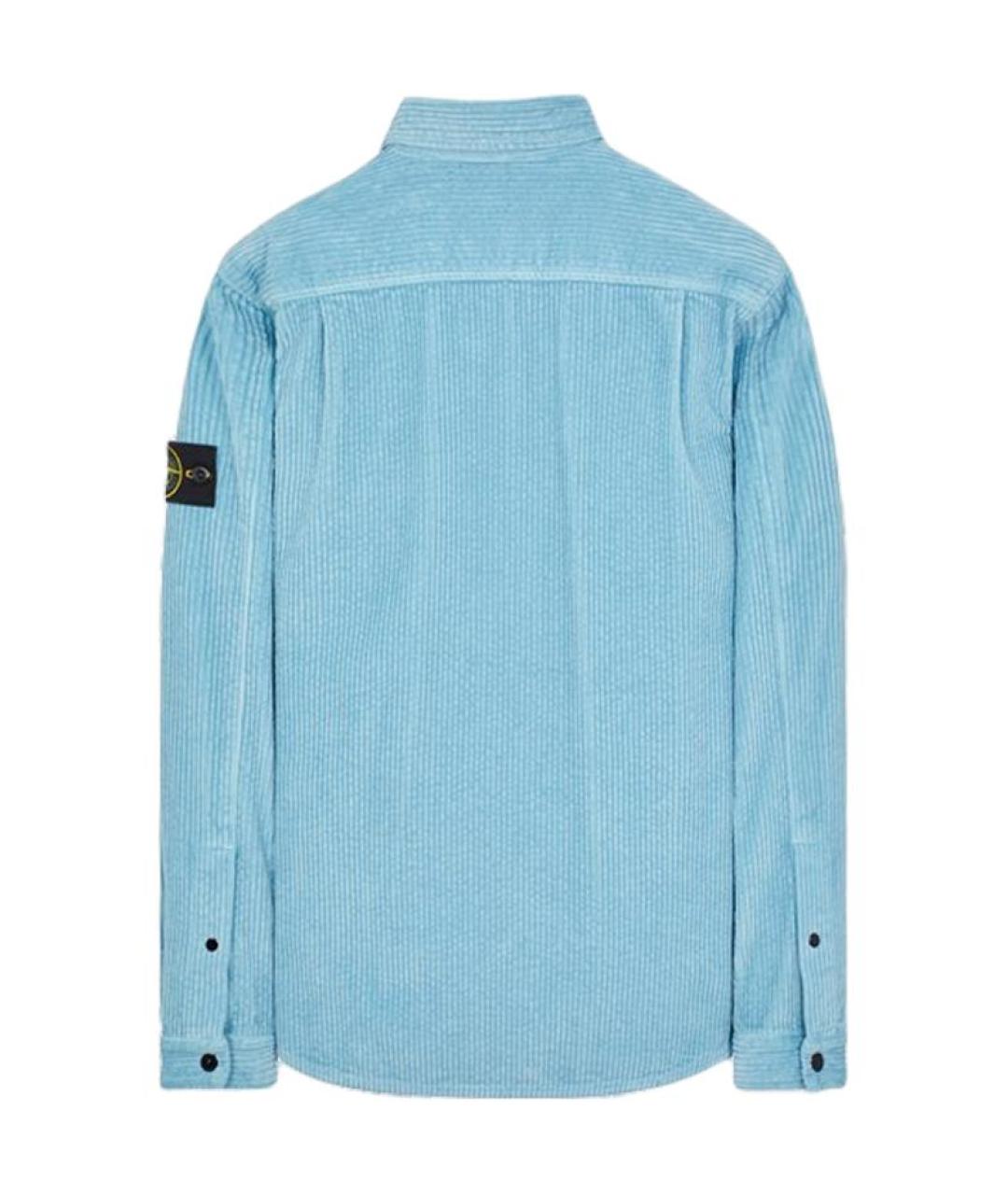STONE ISLAND Голубая кэжуал рубашка, фото 2