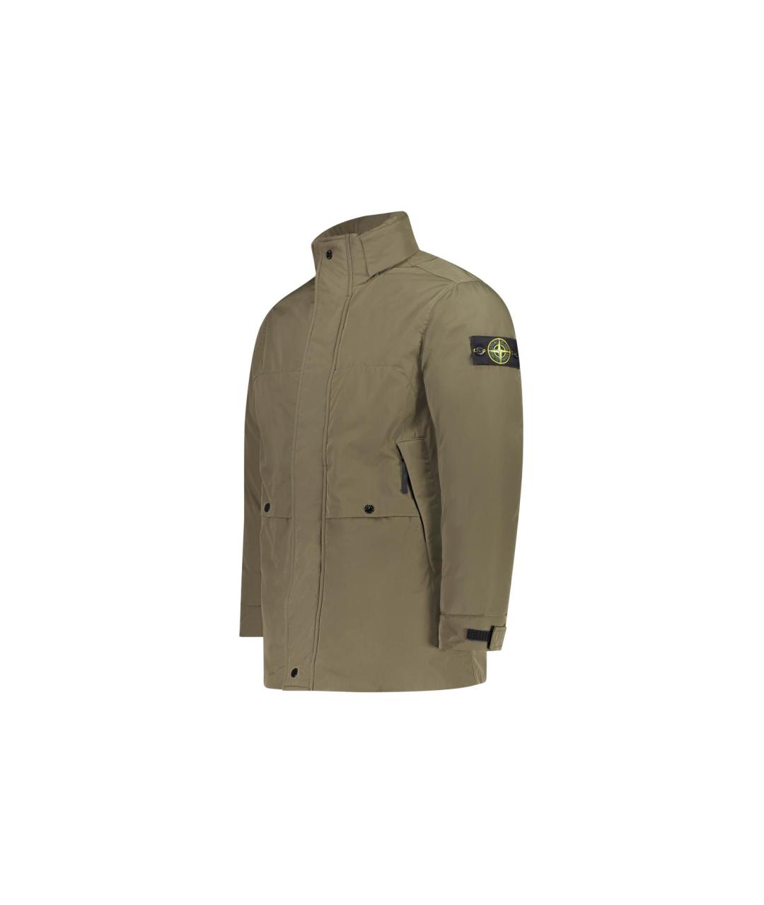STONE ISLAND Зеленые пальто, фото 3