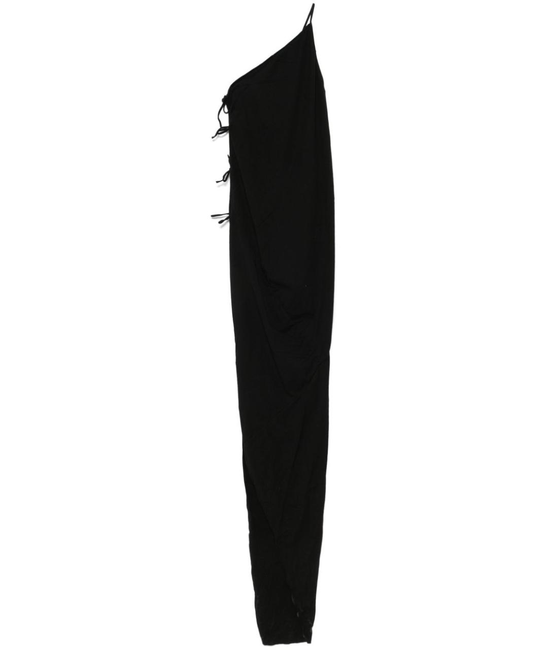 RICK OWENS DRKSHDW Черное хлопковое платье, фото 2