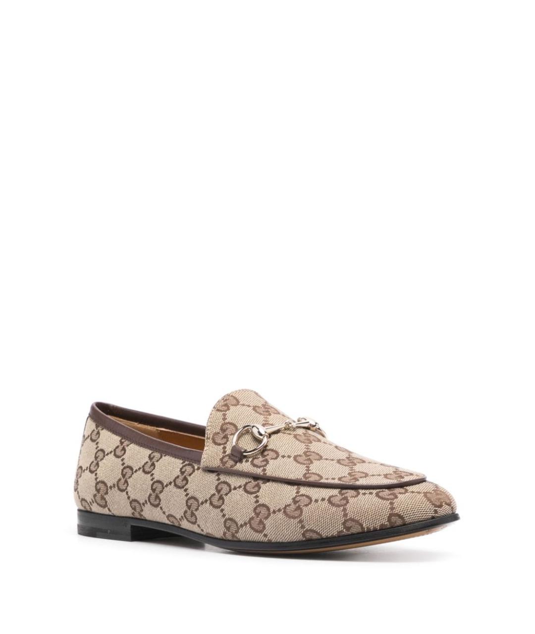 GUCCI Бежевые лоферы, фото 4