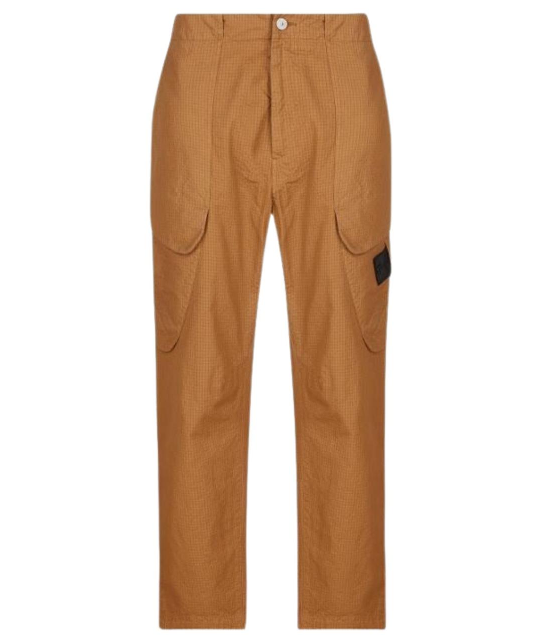 STONE ISLAND Горчичные повседневные брюки, фото 1