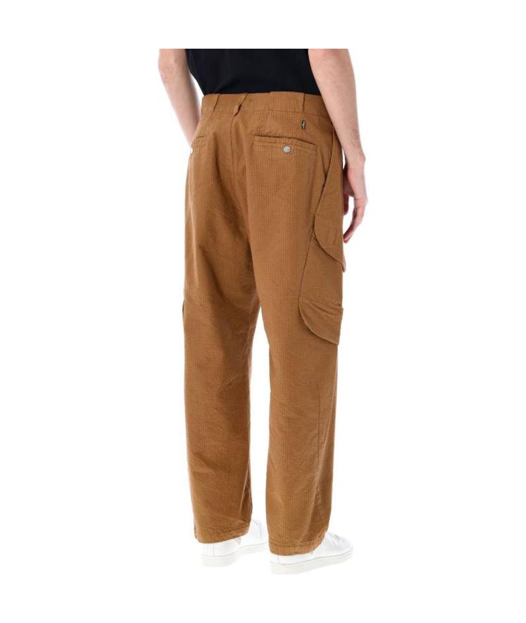STONE ISLAND Горчичные повседневные брюки, фото 4