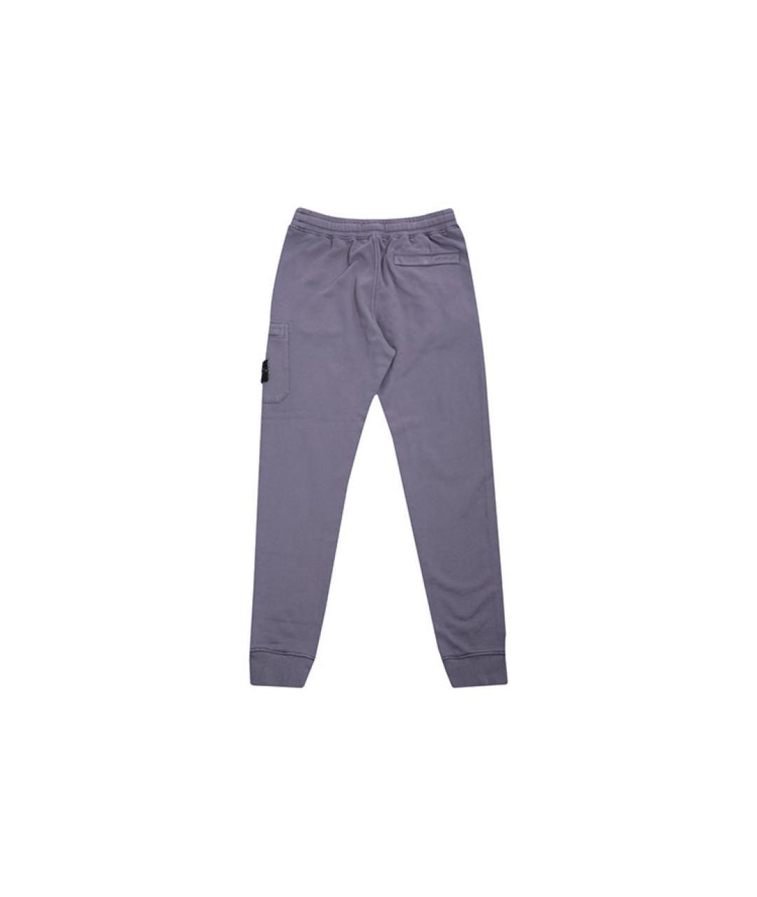 STONE ISLAND Серые хлопковые повседневные брюки, фото 2