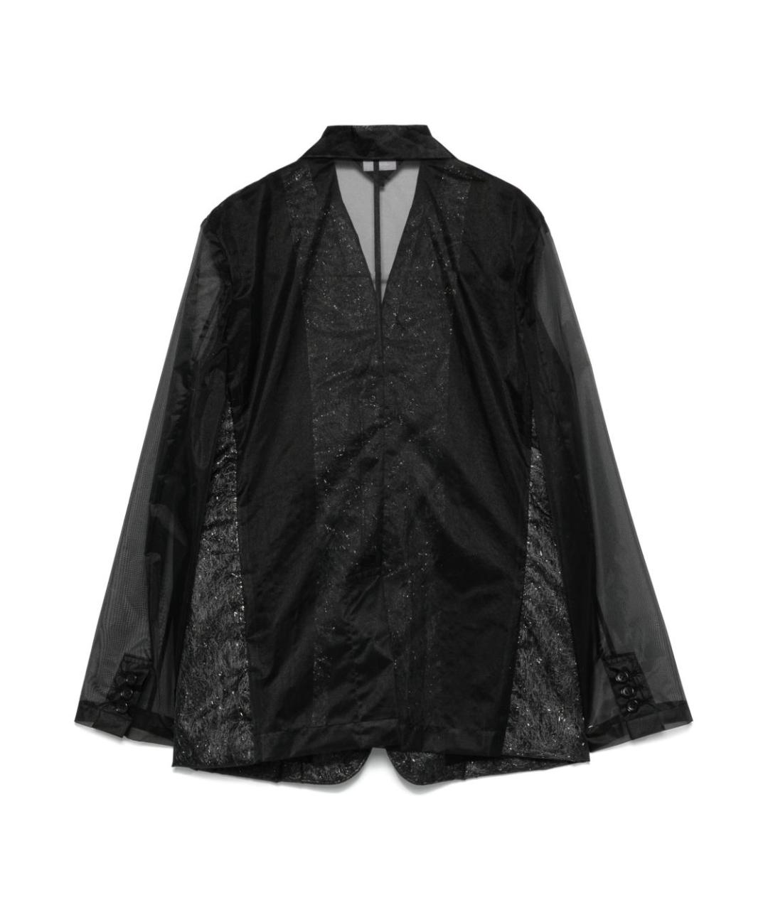 COMME DES GARÇONS Черный шифоновый жакет/пиджак, фото 2