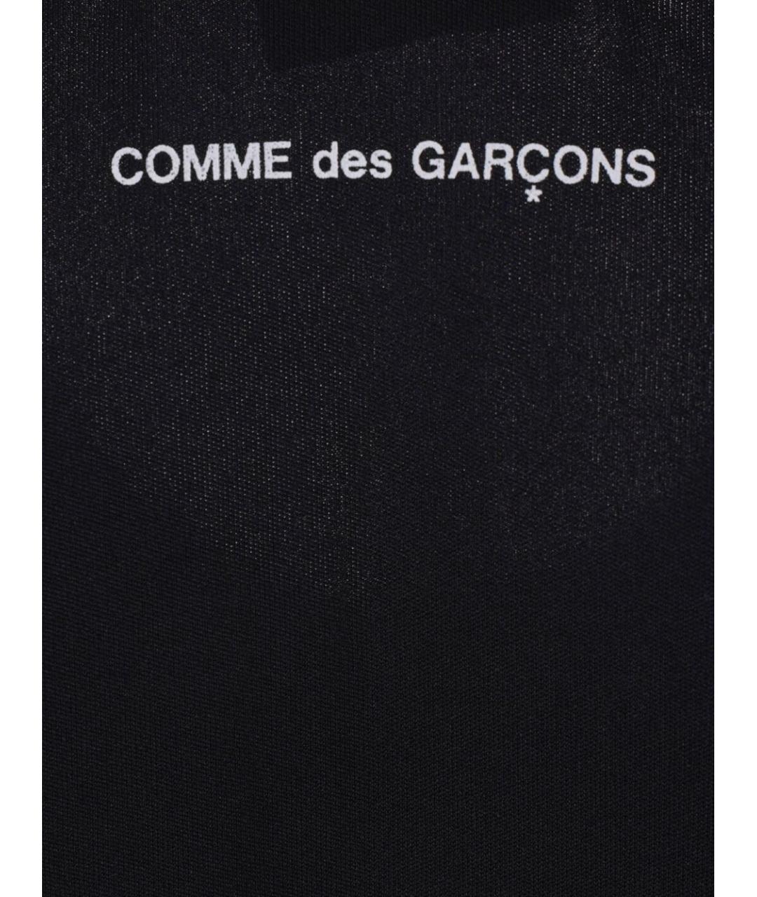 COMME DES GARÇONS Черная хлопковая майка, фото 4