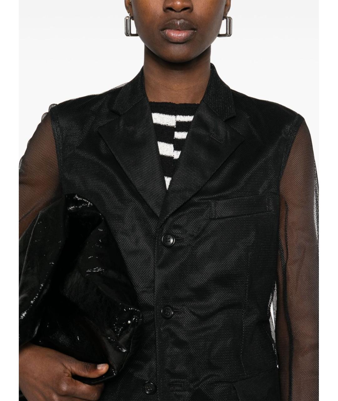 COMME DES GARÇONS Черное пальто, фото 3