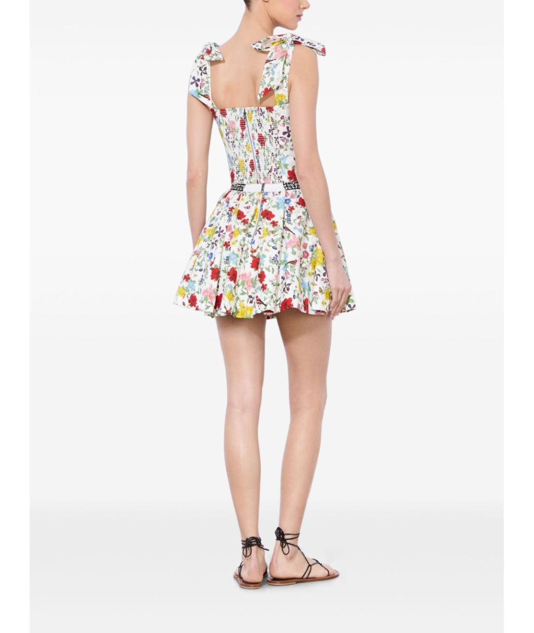 ALICE+OLIVIA Мульти хлопковая юбка мини, фото 5