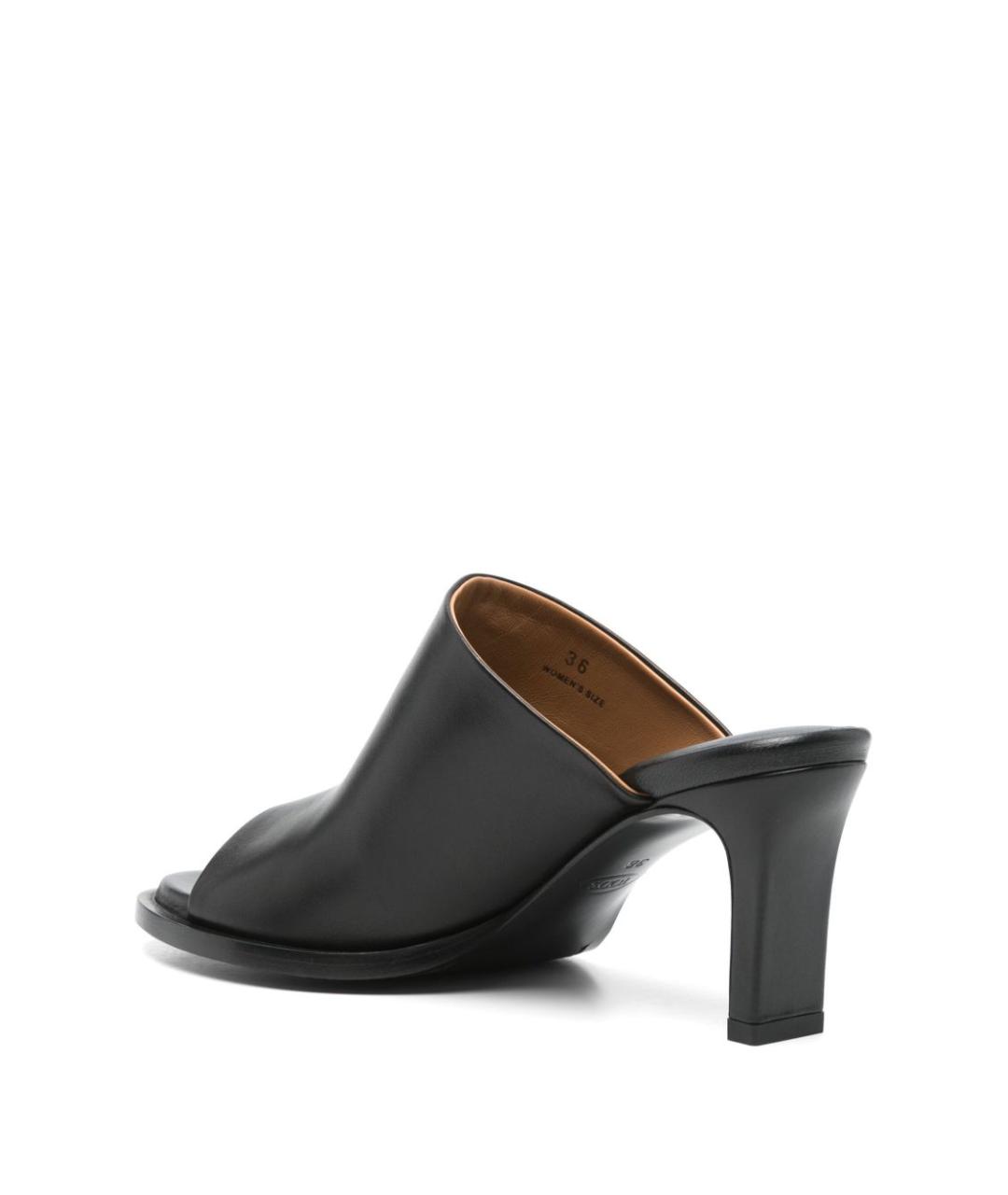 TOD'S Черные кожаные мюли, фото 2
