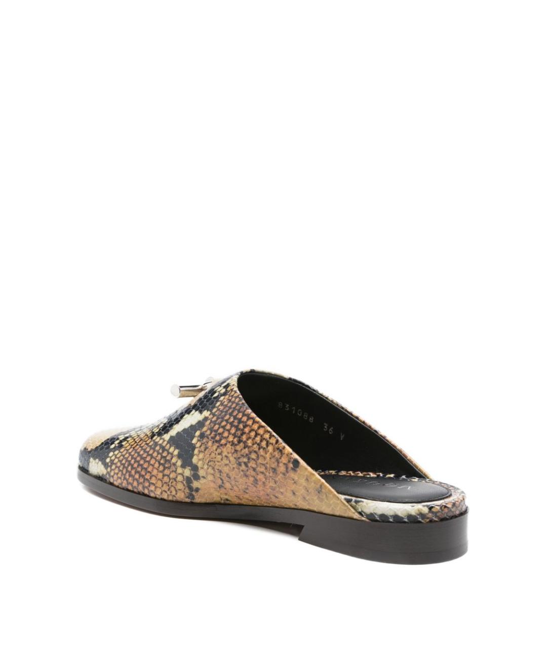 ALEXANDER MCQUEEN Мульти кожаные мюли, фото 4