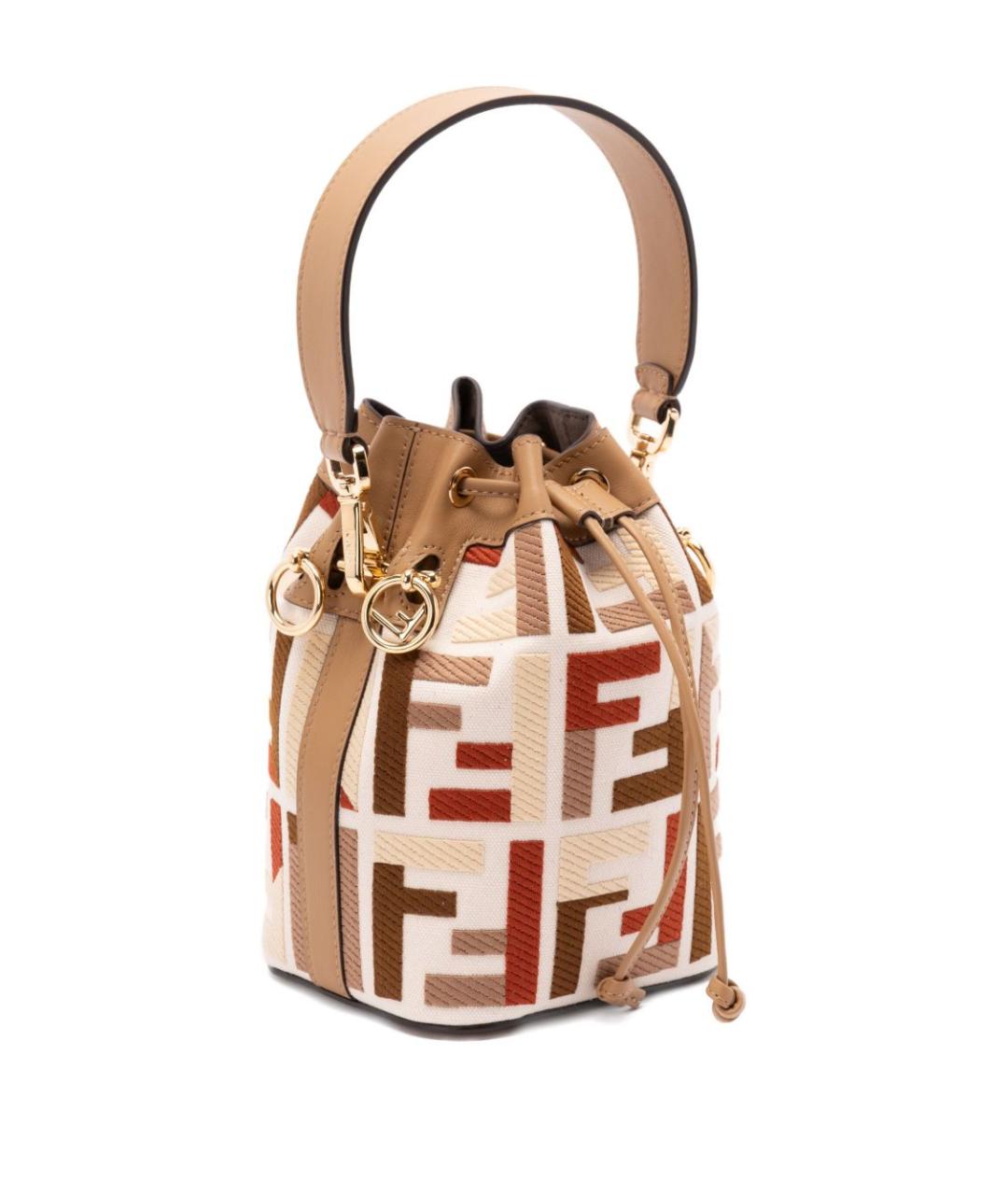 FENDI Мульти жаккардовая сумка тоут, фото 4