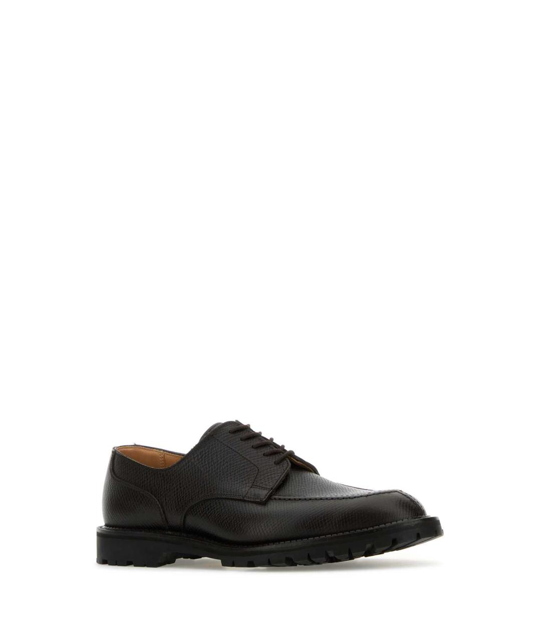 CROCKETT&JONES Коричневые кожаные низкие ботинки, фото 2