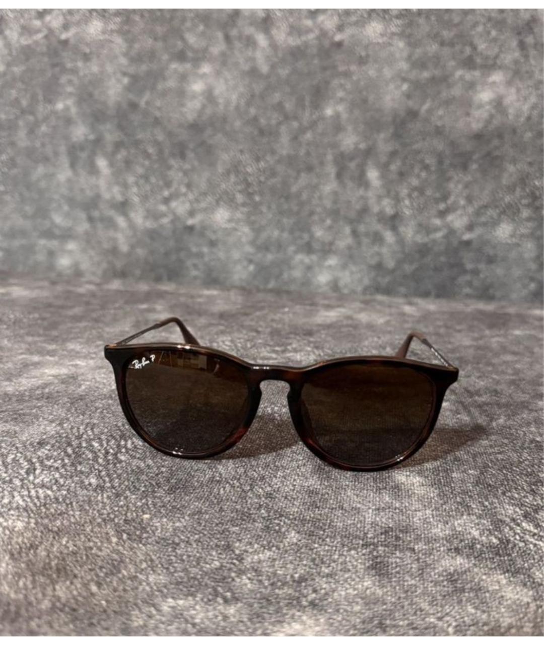 RAY BAN Черные металлические солнцезащитные очки, фото 7