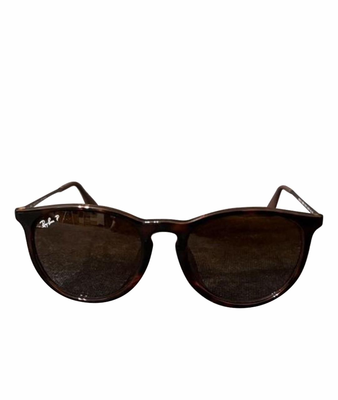 RAY BAN Черные металлические солнцезащитные очки, фото 1