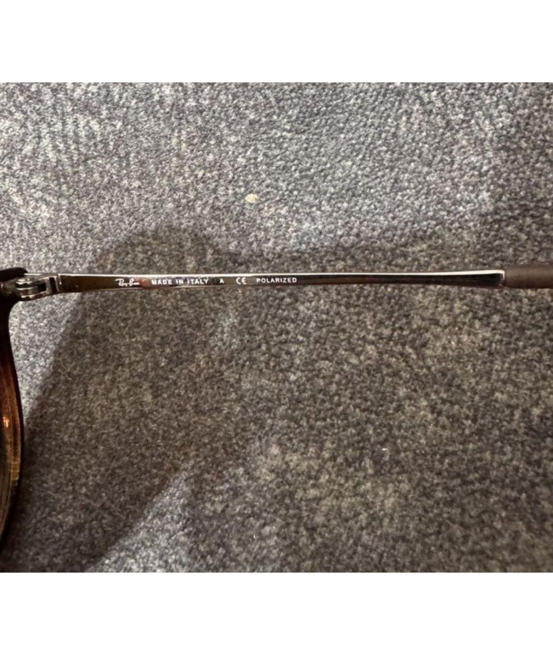 RAY BAN Черные металлические солнцезащитные очки, фото 6