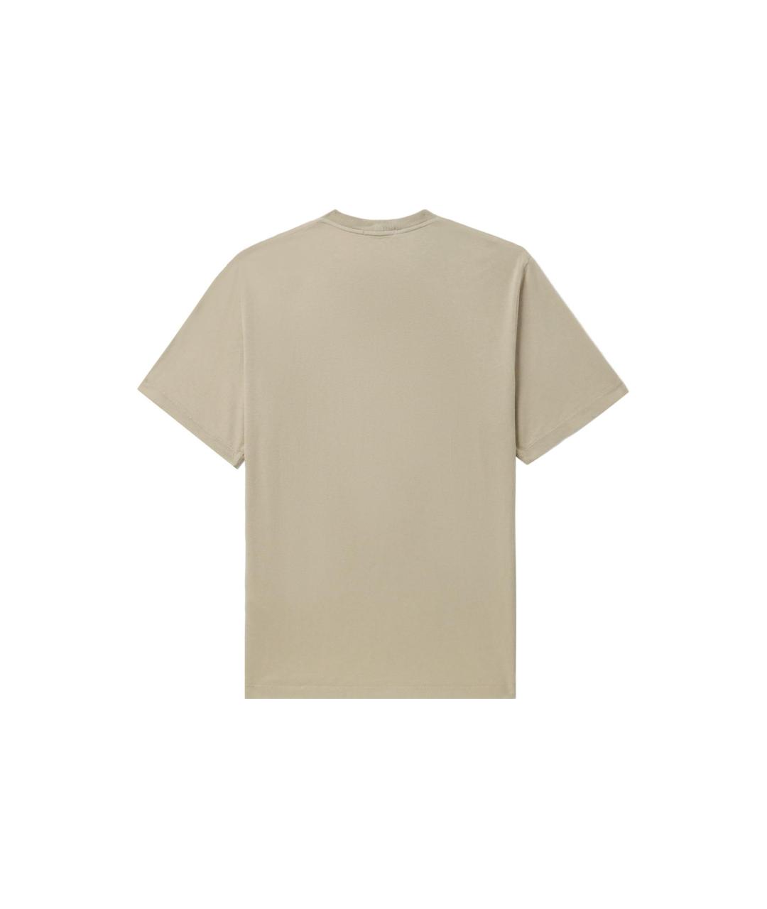 STONE ISLAND Серая хлопковая футболка, фото 2
