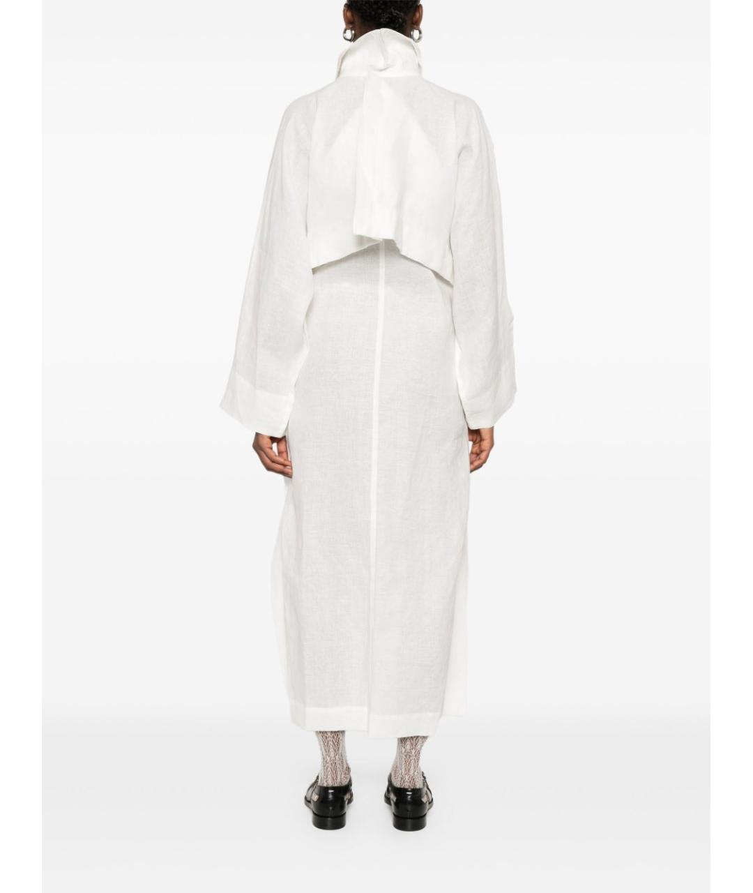 ISSEY MIYAKE Белое льняное пальто, фото 2