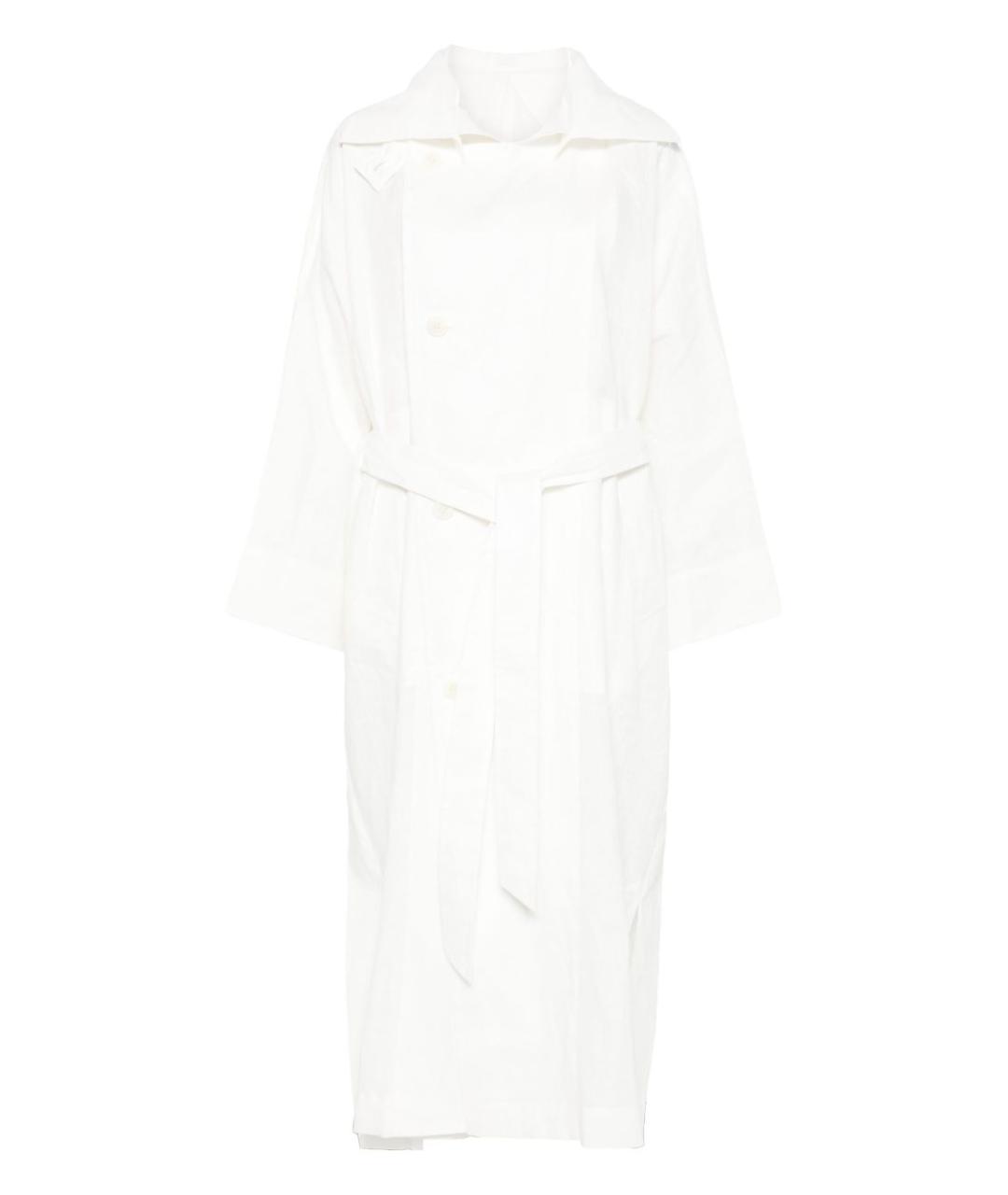 ISSEY MIYAKE Белое льняное пальто, фото 1