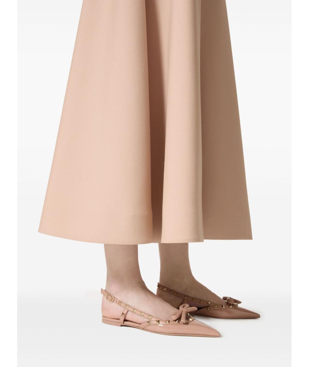 VALENTINO Розовые кожаные балетки, фото 3