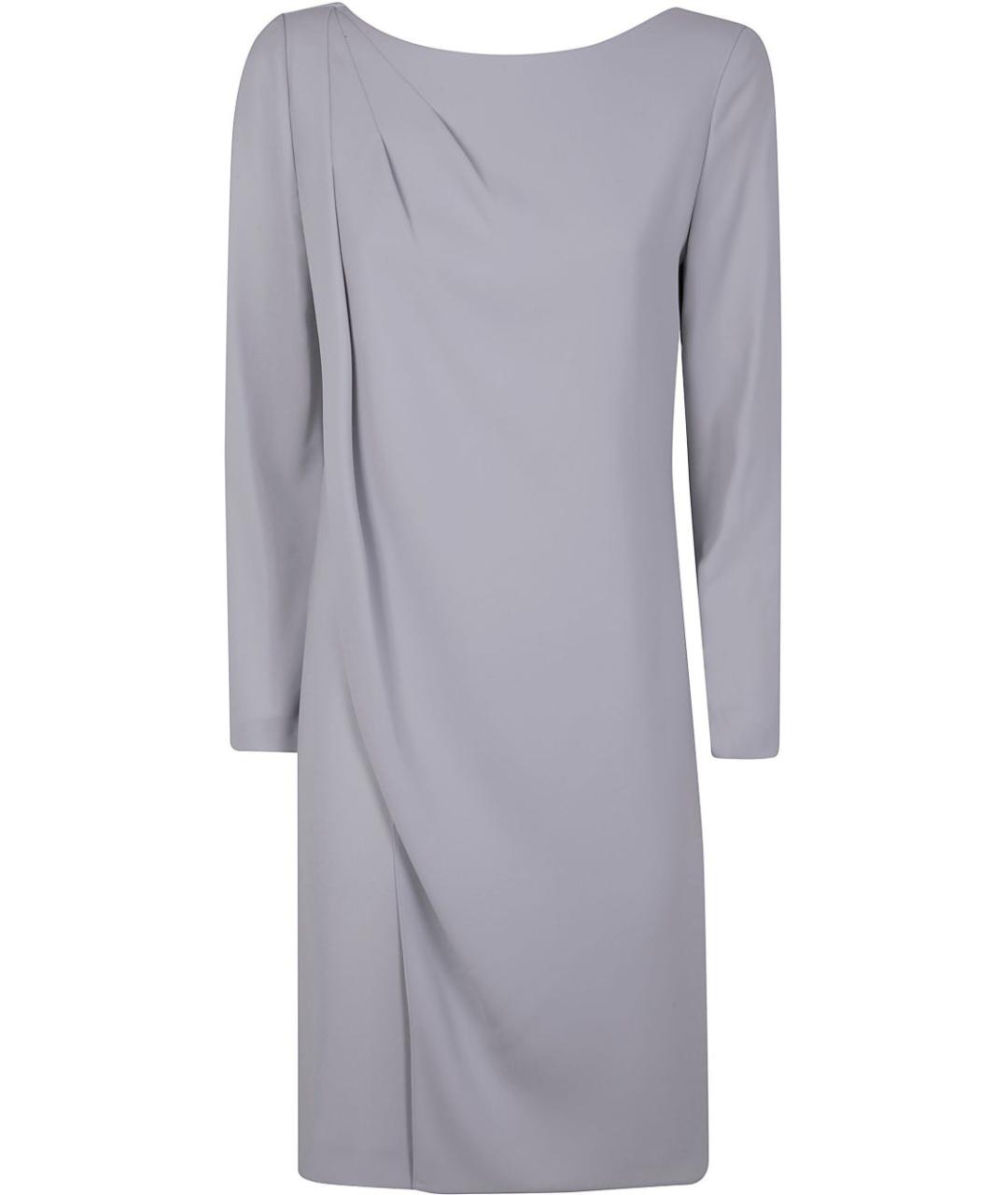 EMPORIO ARMANI Серое полиэстеровое платье, фото 1