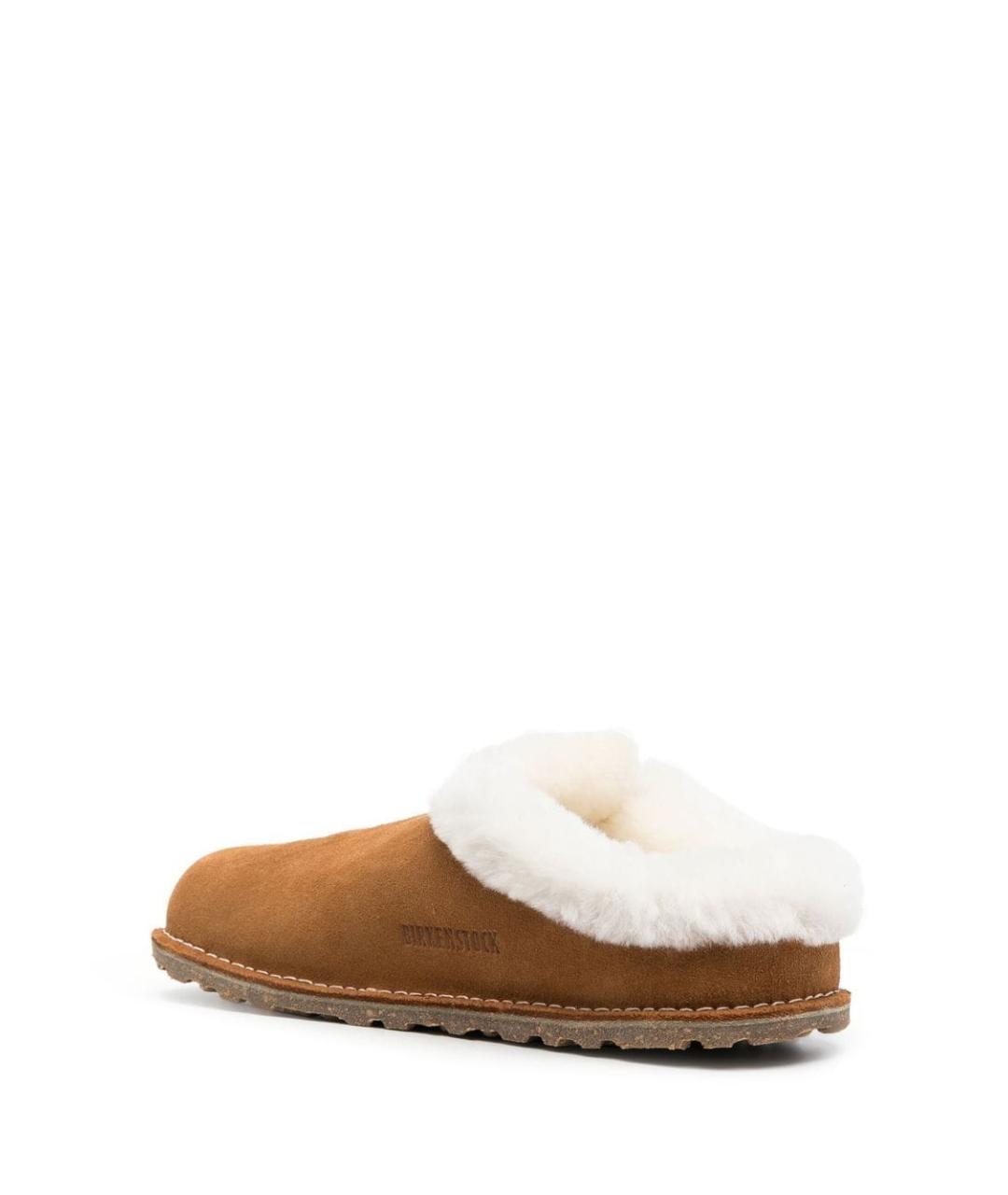BIRKENSTOCK Бежевые замшевые сабо, фото 4