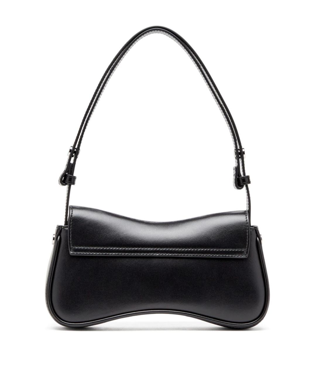 DIESEL Черная кожаная сумка через плечо, фото 2