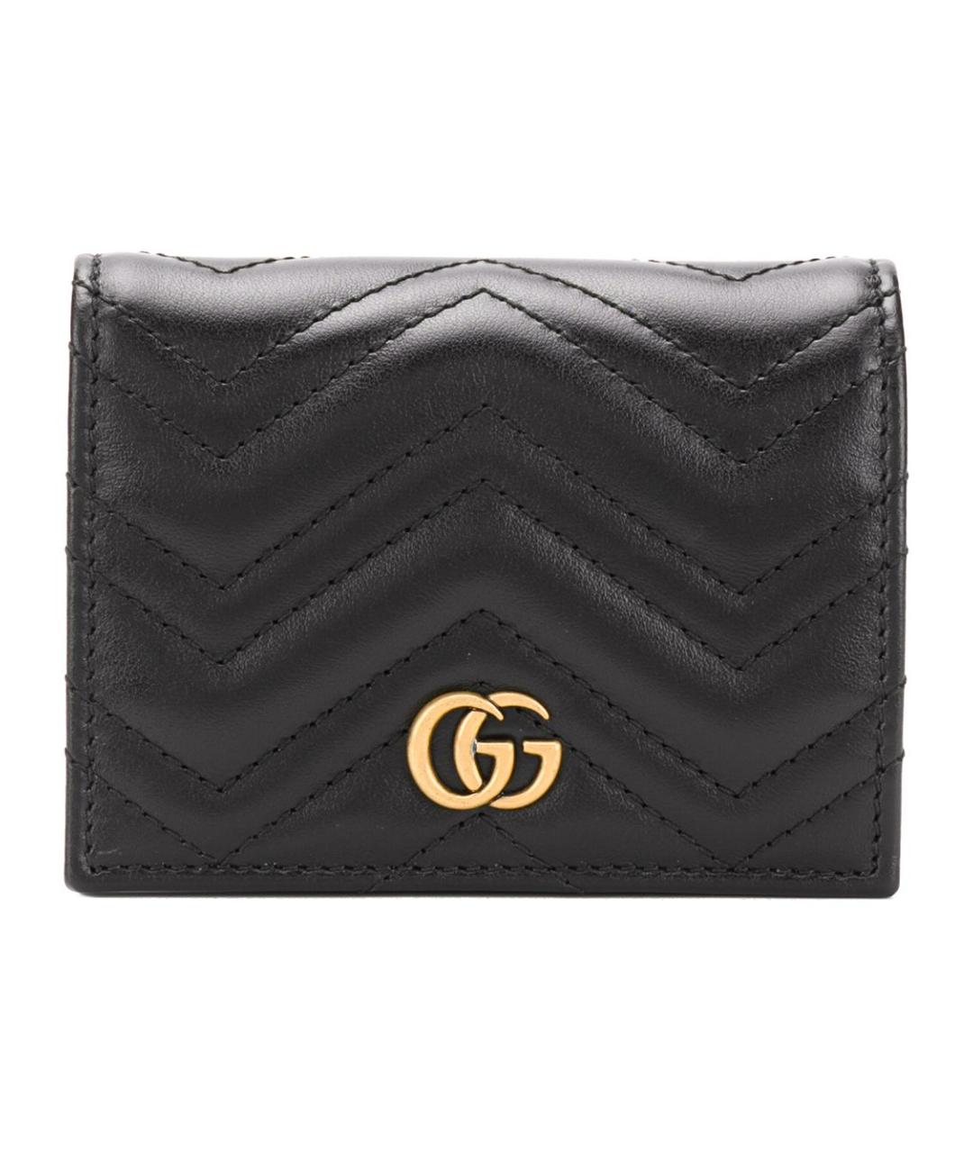GUCCI Черный кожаный кошелек, фото 1