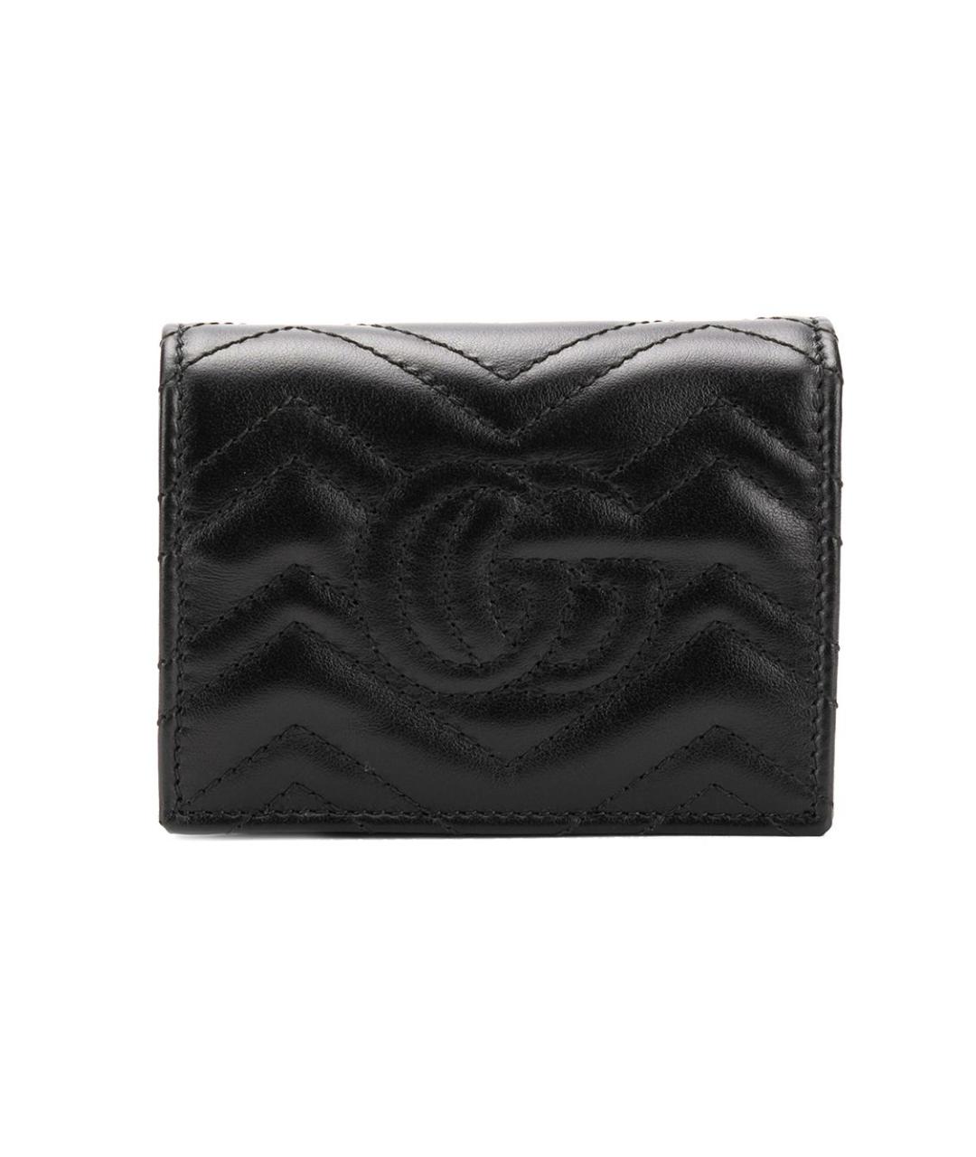 GUCCI Черный кожаный кошелек, фото 2