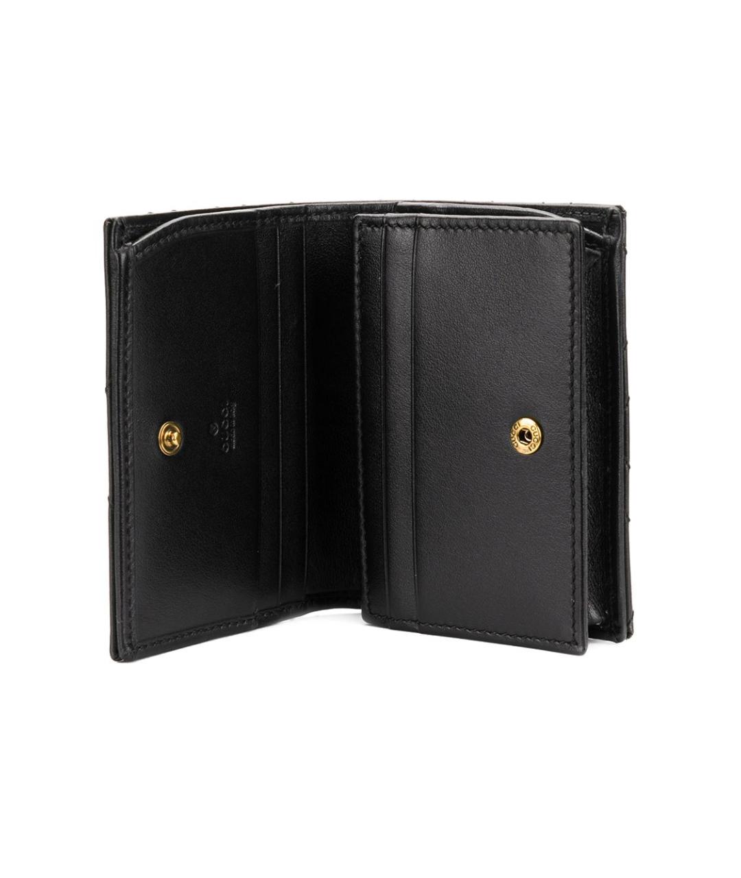 GUCCI Черный кожаный кошелек, фото 3