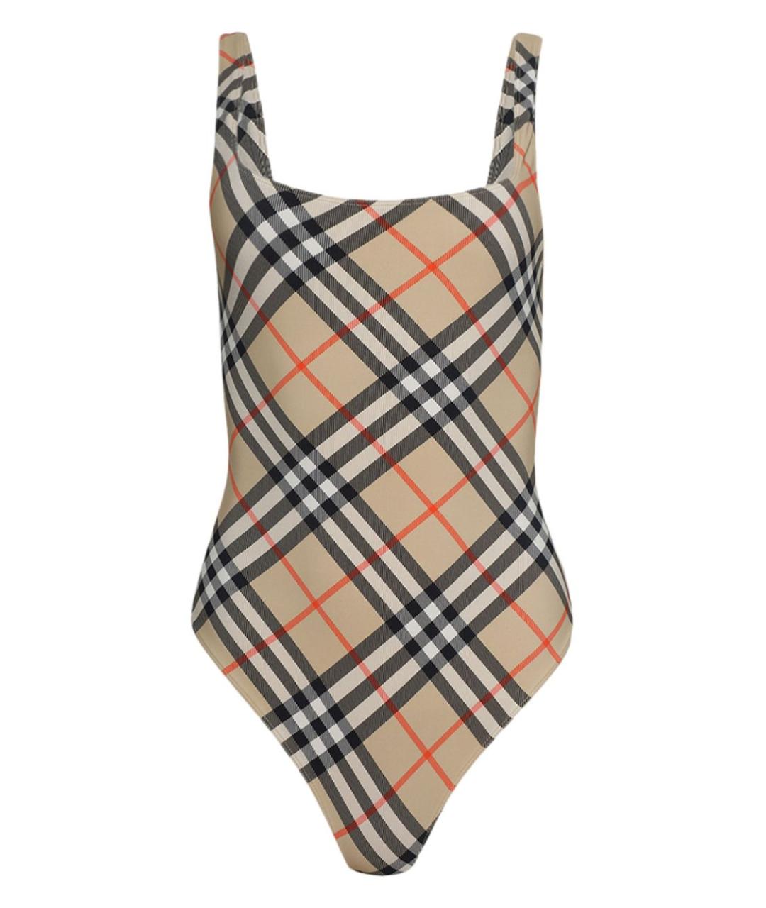 BURBERRY Бежевый полиамидовый купальник, фото 1