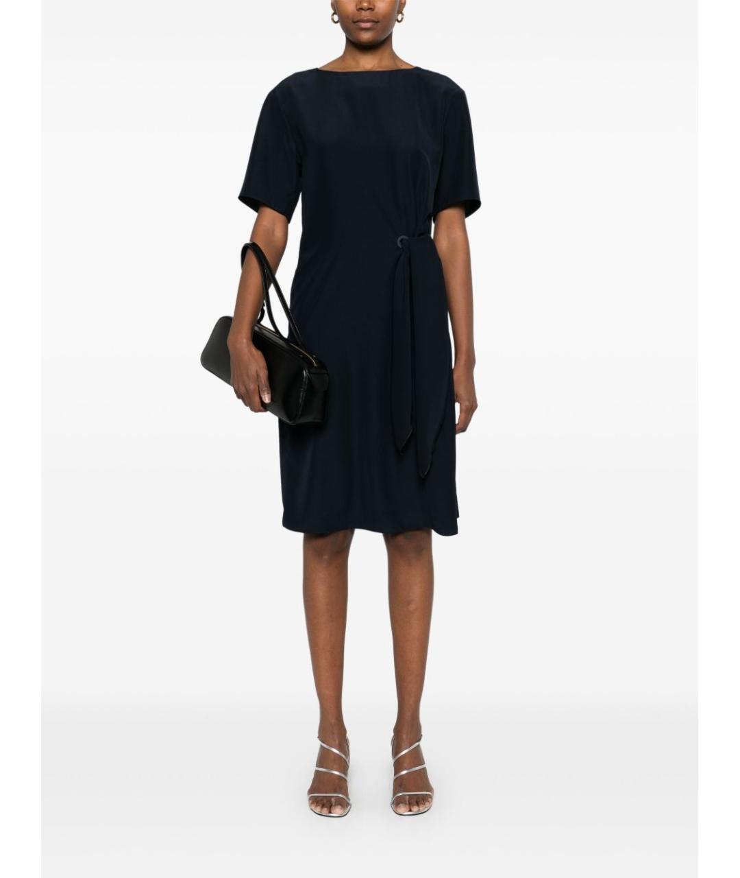 EMPORIO ARMANI Темно-синее платье, фото 5
