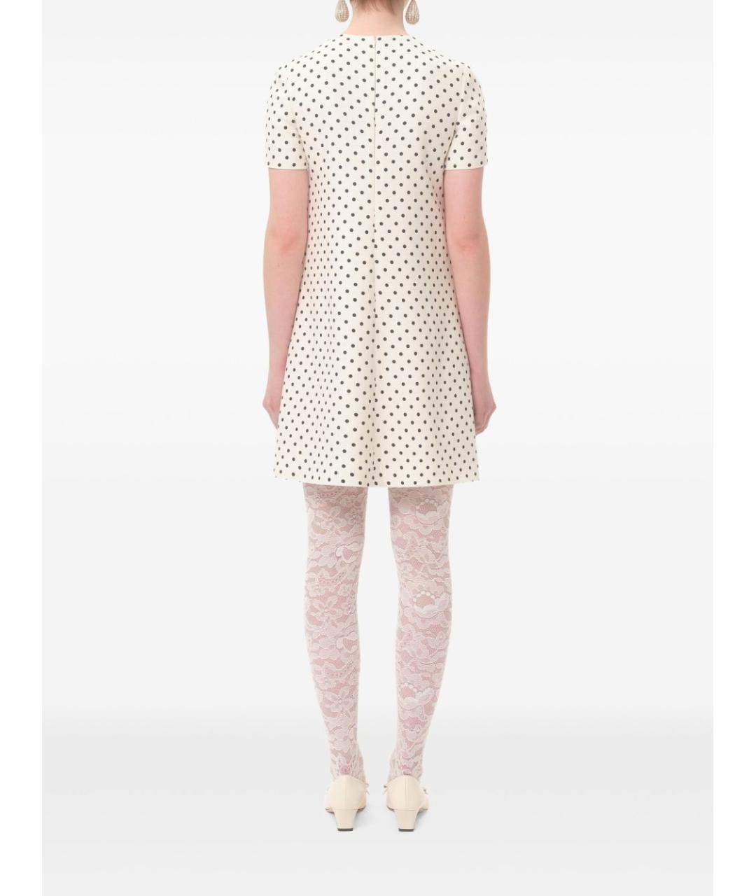 VALENTINO Бежевое вискозное коктейльное платье, фото 4
