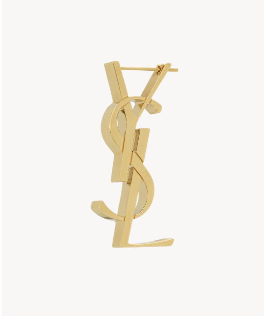 SAINT LAURENT Золотые серьги, фото 5