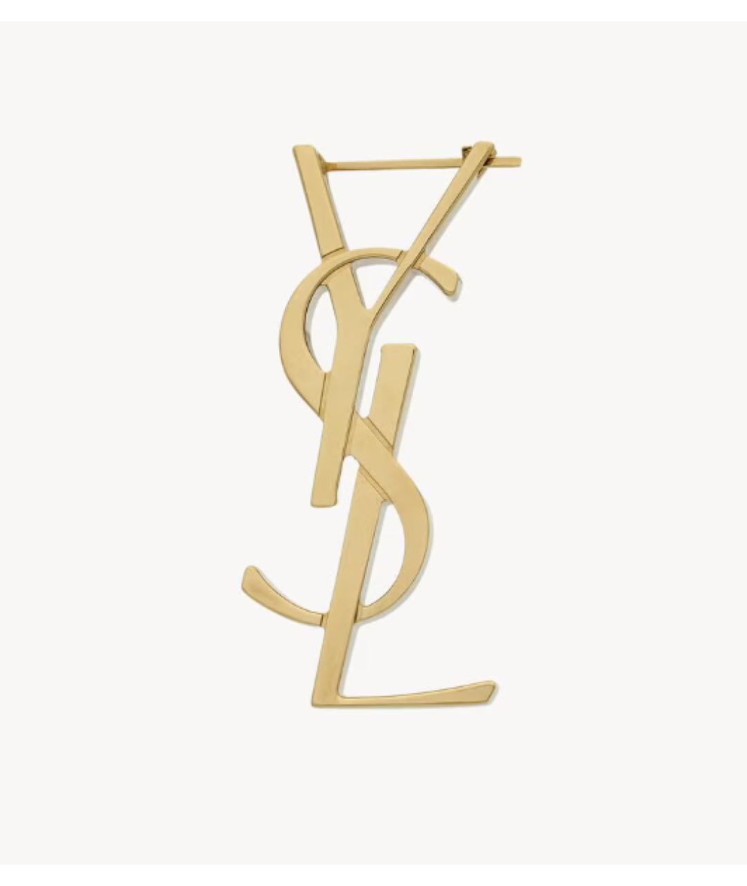 SAINT LAURENT Золотые серьги, фото 4