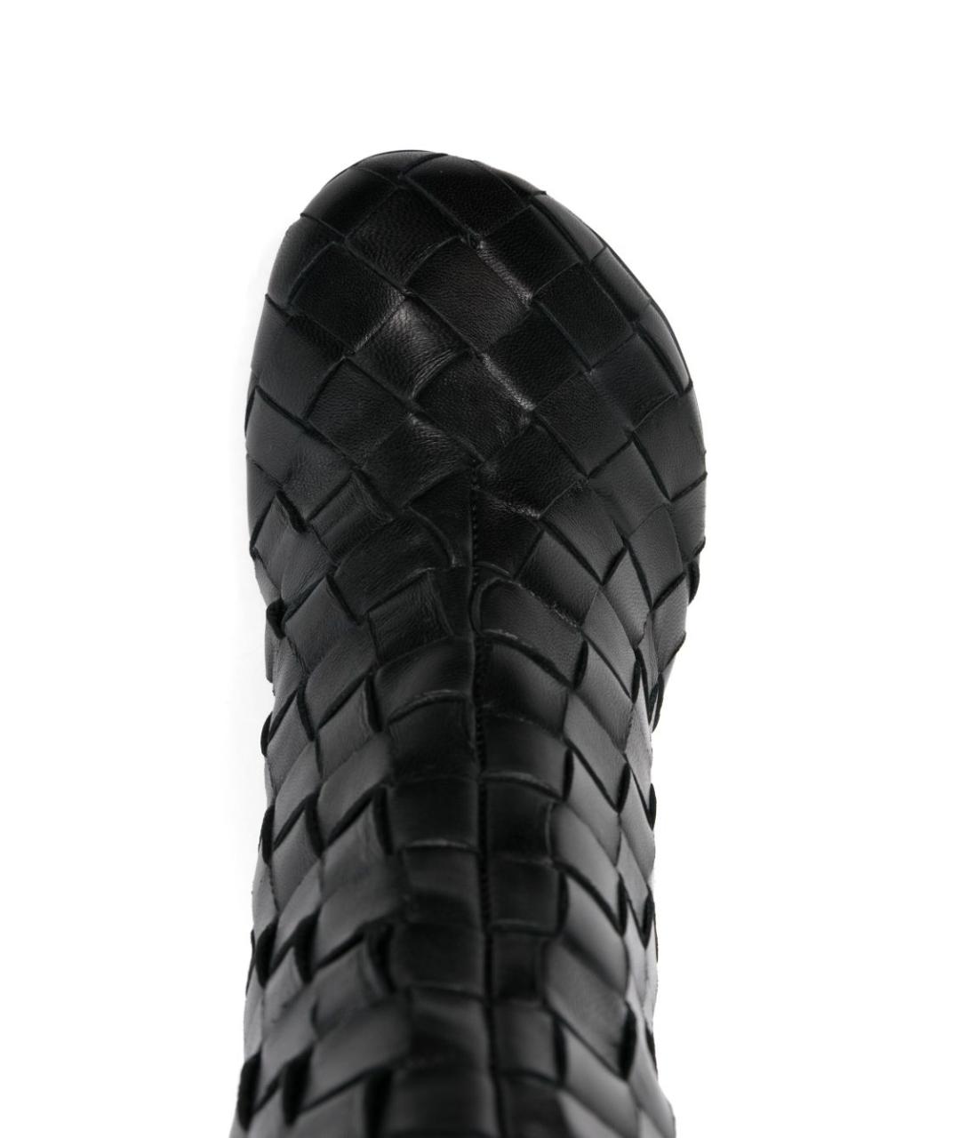 BOTTEGA VENETA Черные кожаные ботильоны, фото 3