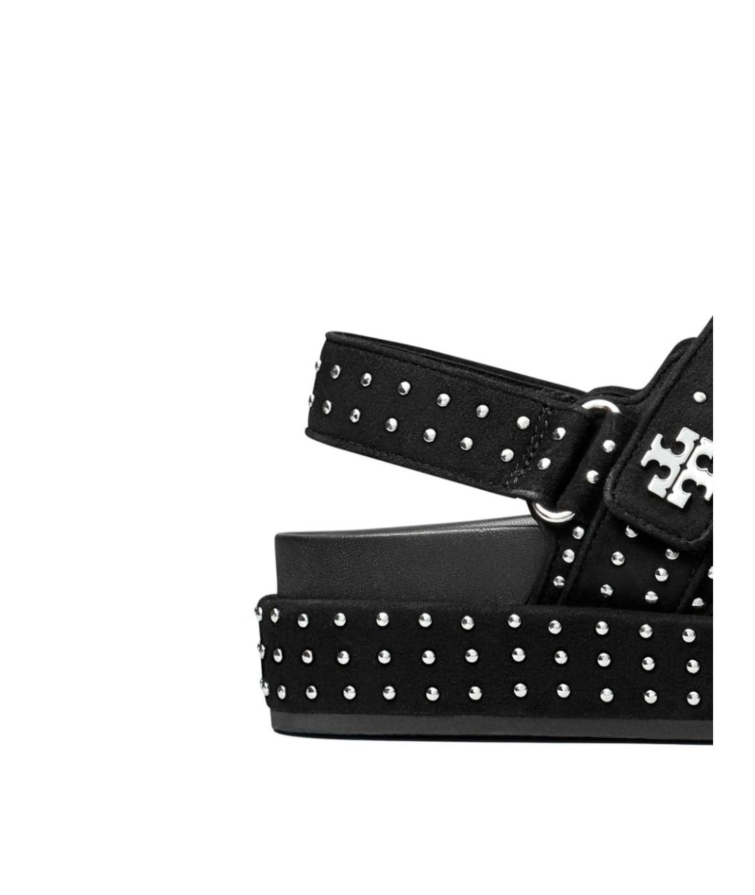 TORY BURCH Черные замшевые сандалии, фото 2