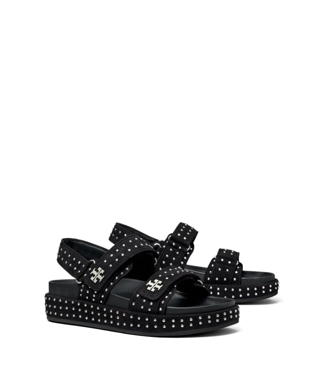 TORY BURCH Черные замшевые сандалии, фото 3