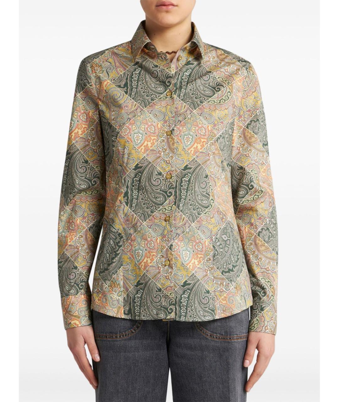ETRO Мульти хлопковая рубашка, фото 5