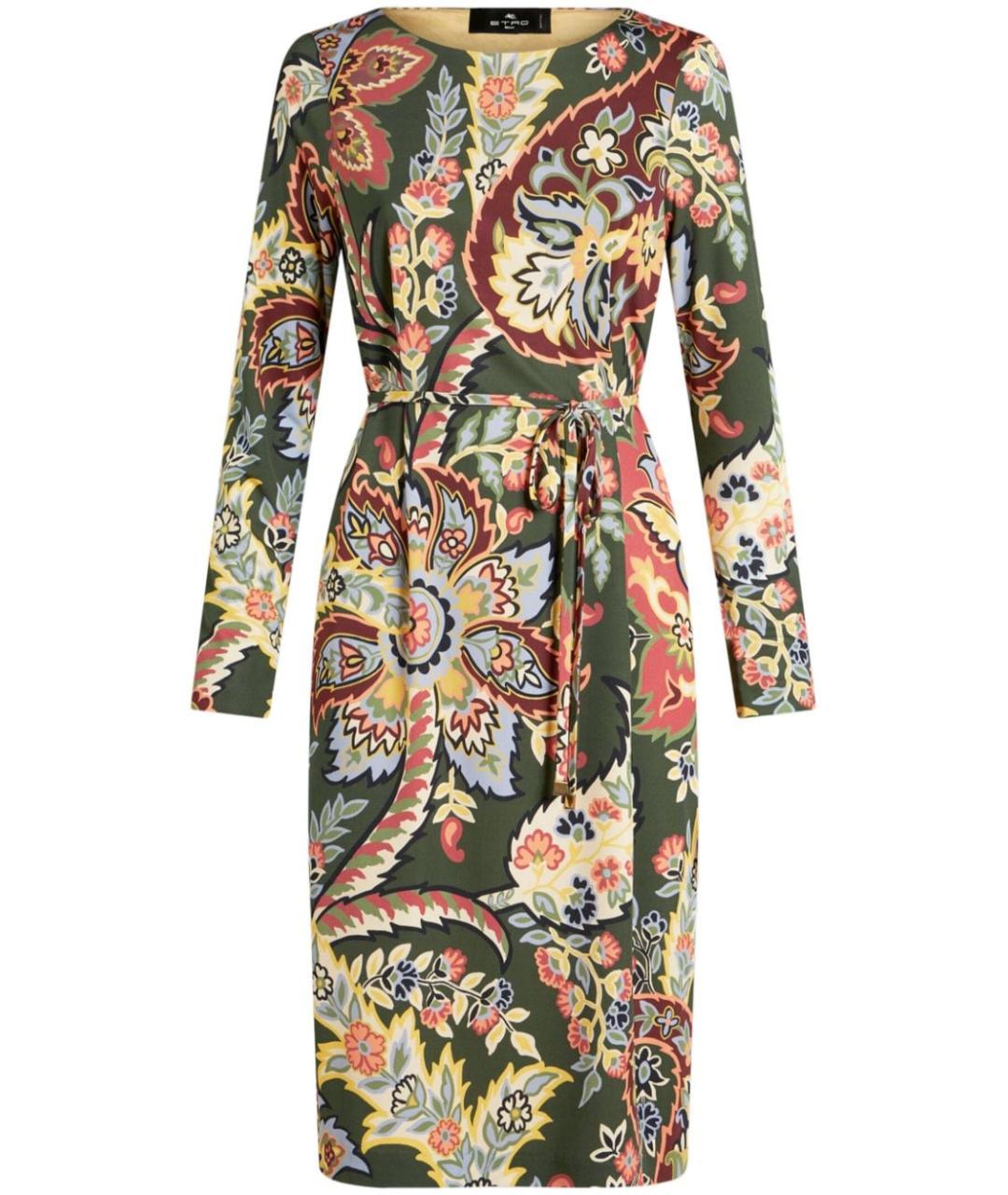 ETRO Зеленые вискозное повседневное платье, фото 1