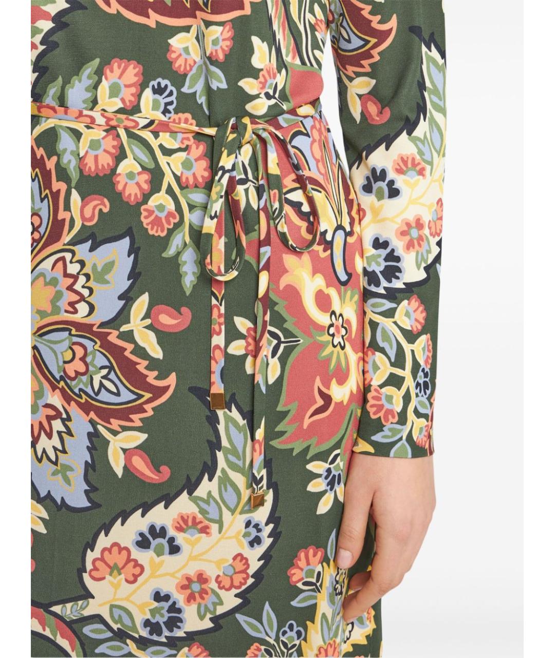 ETRO Зеленые вискозное повседневное платье, фото 3